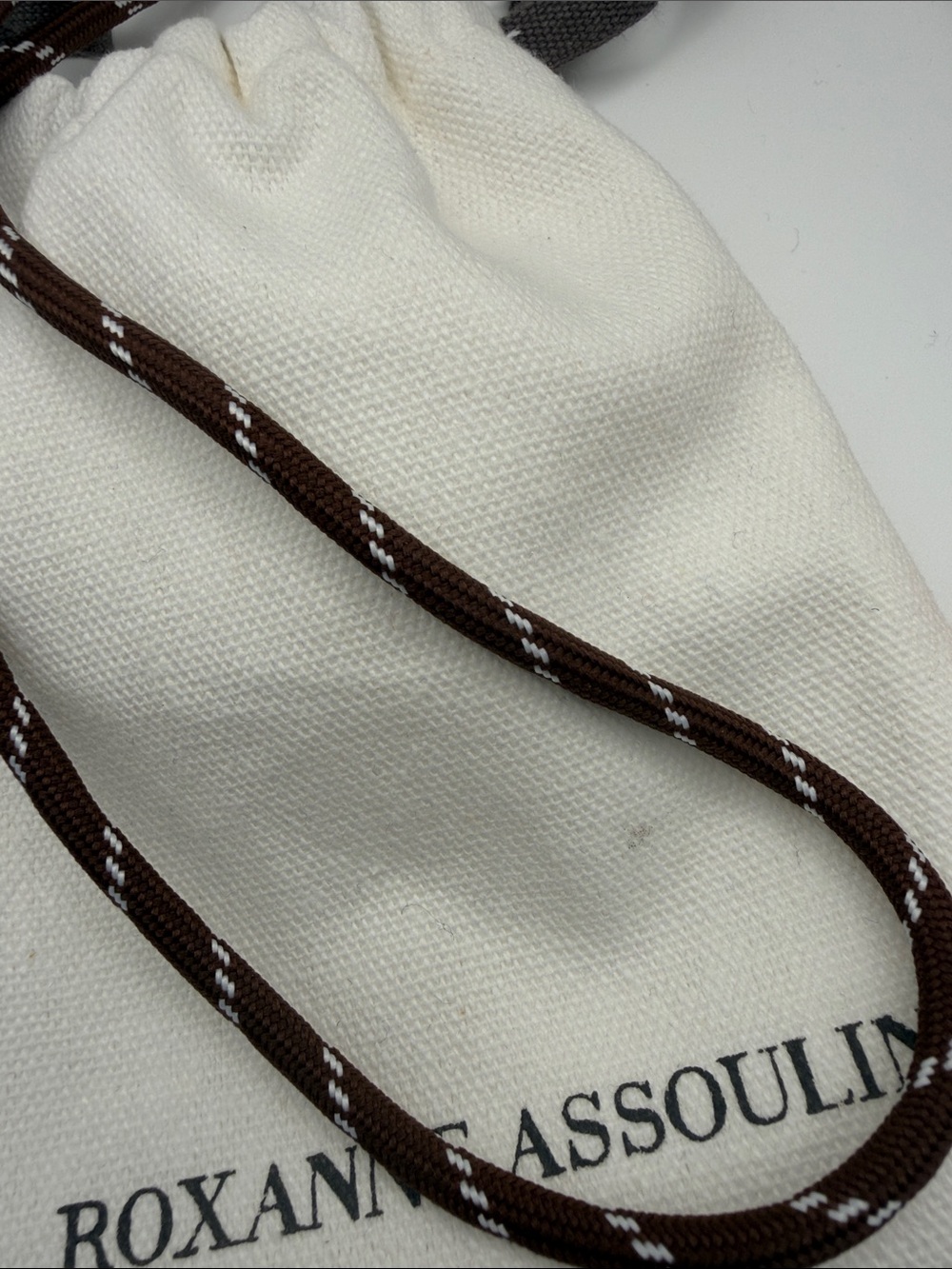 Roxanne Assoulin Rose Heart Pendant on Braided Brown Cord - Picture 3 of 5